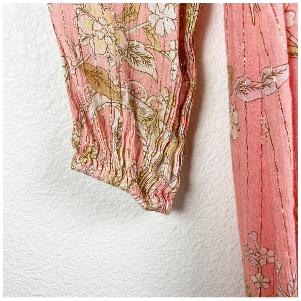 Spell And The Gypsy Collective Hendrix Boho Midi‎ Dress in Dusty Pink Size Small - Picture 10 of 15